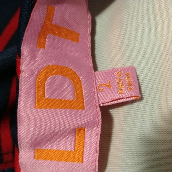 LDT Faith Scuba Lantern Striped Mini Dress - Picture 7 of 8